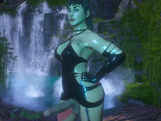 Futanari Ninja In The Jungle 3d